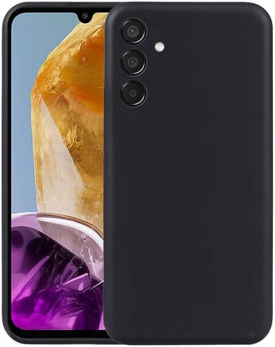 Dun TPU Hoesje Geschikt voor Samsung Galaxy M15 | Back Cover Matte Zwart | Flexibel | Lichtgewicht | Ultra Dun | Zwart