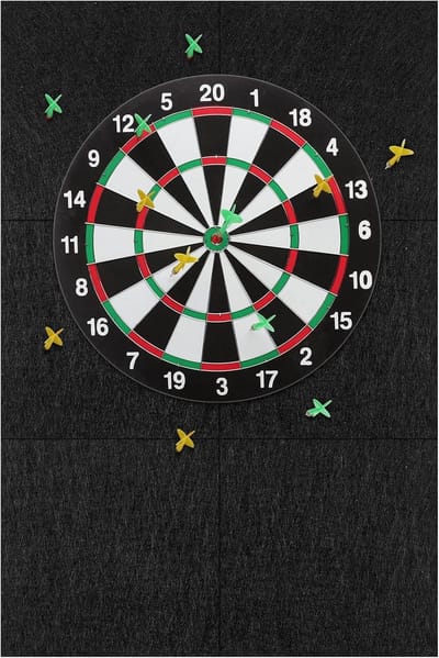 Vilt Dartbord Muurbescherming Zelfklevend Groot Formaat - Bescherming Tegen Gemiste Darts
