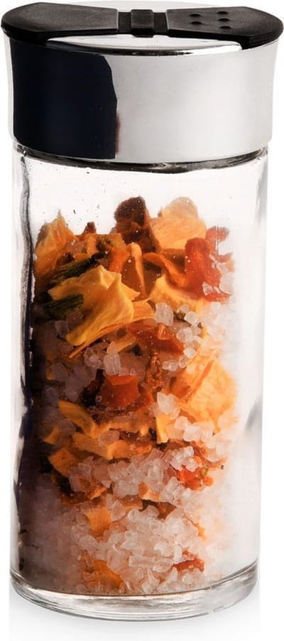 Kruidenpotje Glas 100 ml - Kruidenstrooier - Kruidenpot - met Strooideksels - Schudzeef - Zeef - Kruidenschudder