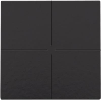 Niko drukknop 4-voudig Niko Home Control piano black coated (200-51004)