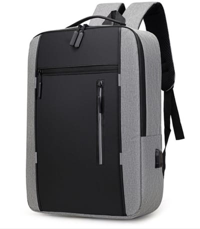 Heren Business Bag USB Grote Capaciteit Laptop Rugzak Professionele Schoudertas Heren Laptoptas Zakelijke Aktetas - Rugzak Grijs