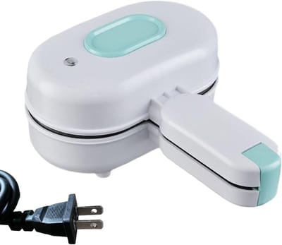 Sandwichmaker Elektrisch - Tosti Apparaat - Ontbijt Lunch Diner - Antiaanbaklaag - 25x12x25 cm - Wit