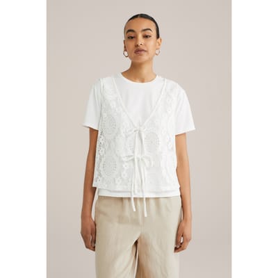 WE Fashion T-shirt Off-white Taglia: S | Camicie Outlet | Donna | Bianco