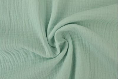 10 meter mousseline stof - Licht mint - 135cm breed