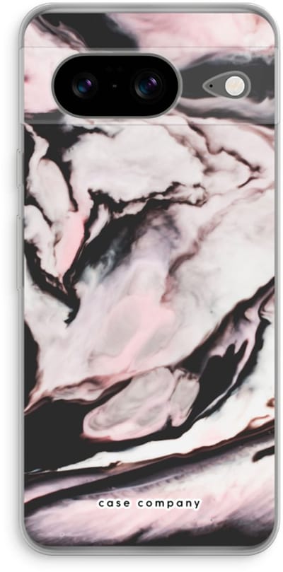 Case Company® - Hoesje geschikt voor Google Pixel 8 hoesje - Roze stroom - Soft Cover Telefoonhoesje - Bescherming aan alle Kanten en Schermrand