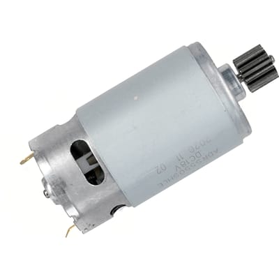 Motor with pinion