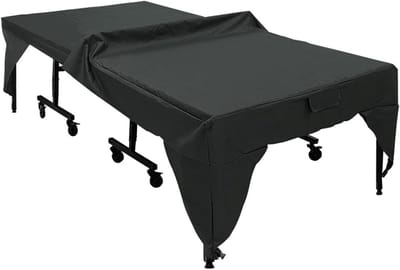 Pingpong Tafelhoezen - Tafeltennis Beschermers - Buiten Gebruik - Volledig Weerbestendig - 280x153x73cm - Zwart