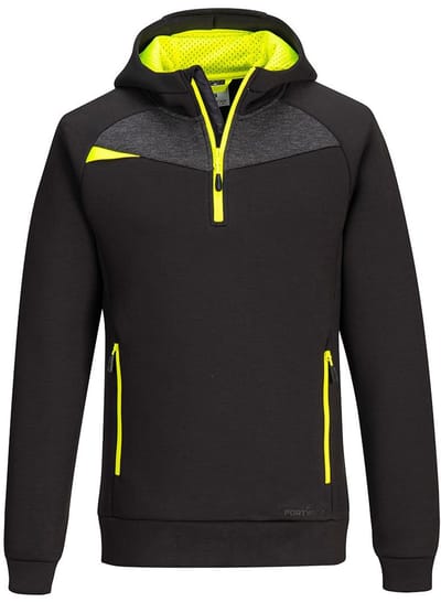 Portwest DX4 Hoodie met kwart rits DX467 - Zwart - S