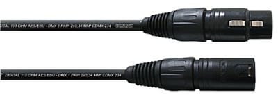 Cordial DMX AES/EBU Kabel XLR, 5m schwarz - DMX kabels
