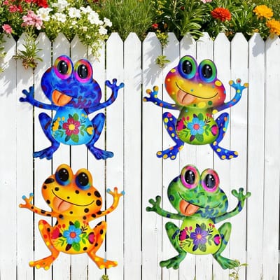 Buitendecoratie voor de Tuin met Tuinhek, Tuinaccessoires en Decoratieve Kikker