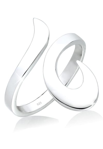 Elli - Ring - Dames Wikkel Ornament Statement in 925 Sterling Zilver - Dames