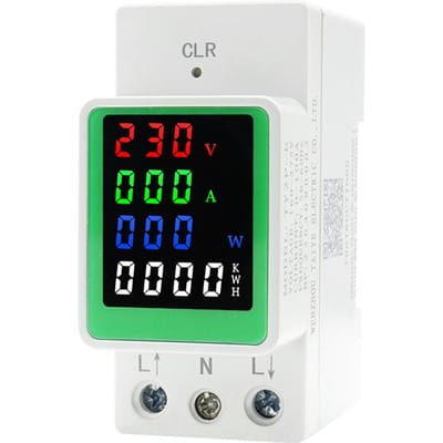 Huishoudelijke Elektriciteitsmeter Intelligente Elektriciteitsmeter DIN-rail Installatie AC Spanning Stroom TY2P-E veelkleurig