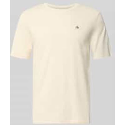 T-shirt met Labelstitching en Ronde hals