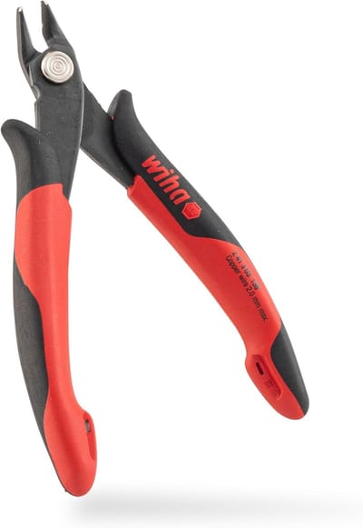Zijkniptang - Elektronische tang - Precisiewerk - Puntige kop met schuine kant - 135 mm - Multicolor