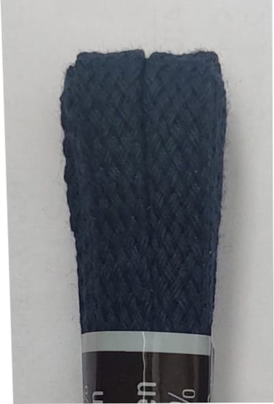 Tana Veter - Donker Blauw - Plat - Lengte 90 cm - Breedte 7 mm - Schoenveter
