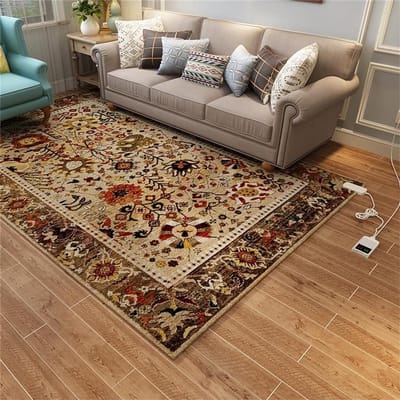 Verwarmd Vloerkleed - Elektrisch Kleed - Comfort Verhogend - Snel Gelijkmatig Warm - 80x120cm - Abstract Patroon