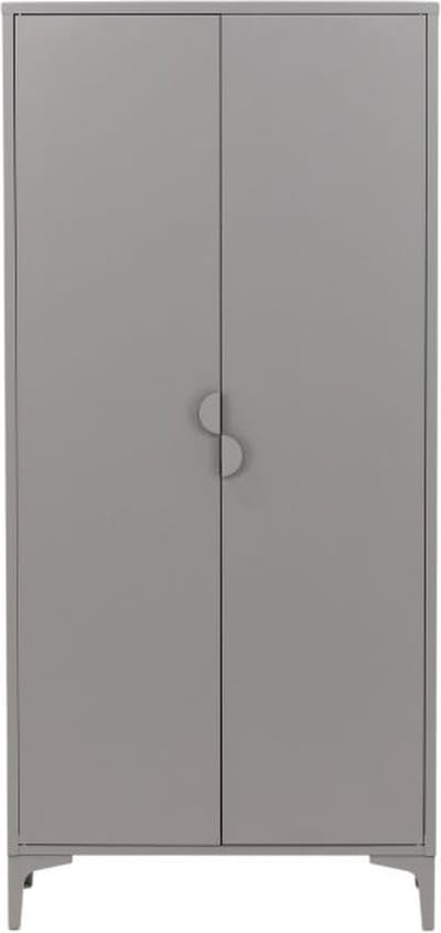 Svea - Salvo kledingkast - 85 x 183 cm - lichtgrijs