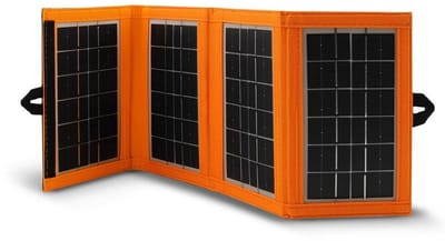 Zonnepaneel, oplader, 6W, 1 USB-poort, zwart en oranje, A01