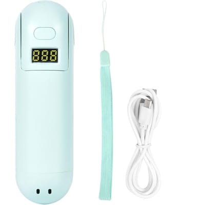 3-in-1 Functie Opvouwbare Mini Ventilator Draagbare Ventilator voor Student Buiten Reizen Gebruik USB Opladen Groen white