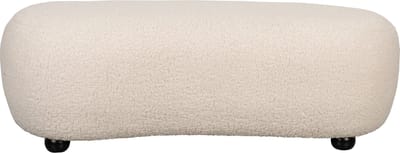 Housecraft Living Noxx Hocker Teddy stof Wit