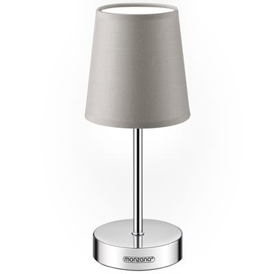 Monzana Tafellamp 1 Stuks – Incl. Lampenkap/ E14/ 32cm – Taupe