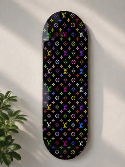 LV Skateboard wanddecoratie 24x75cm