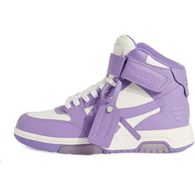 Baskets Femme Off-White Out of Office Violet Moyen Blanc OWIA275S23LEA0013701 36 gray