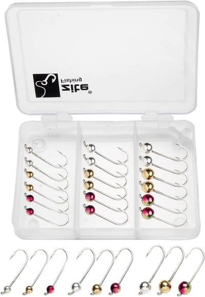Jigheads met Trout Haak 0.2-1g - Neon Metallic Tungsten - Ultra Light Beads - Direct klaar voor gebruik - ShopVlot