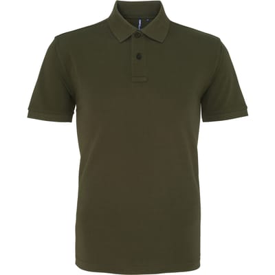 Asquith & Fox Heren Poloshirt met korte mouwen (Olijf)