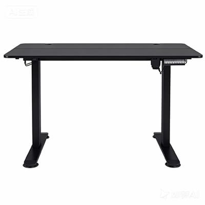 Bureau Spaanplaat Tafel Computertafel Studie tafel Elektrisch verstelbaar Verstelbare hoogte Geschikt voor woonkamer, studeerkamer 140x70x72-116cm Zwart