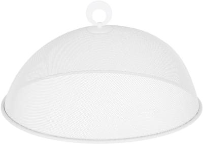 Cepewa Vliegenkap / voedselkap - wit - D30 x H12 cm - metaal - voedsel afdekken