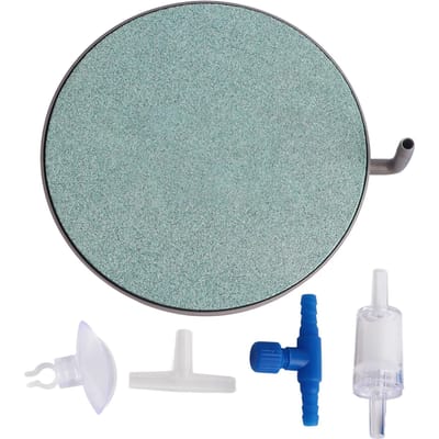 Aquarium Luchtsteen Schijf Stille Aquarium Luchtsteen Schijf Bel Diffuser Ontluchtingsgereedschap met Zuignap 58MM gray