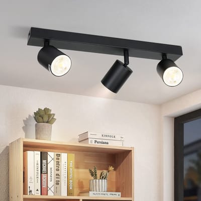 NETTLIFE Opbouwspot - zwart - 3xGU10 Fitting - Metaal - verstelbaar - LED Halogeenlampen - voor Woonkamer | Keuken | Hal | Kantoor | Eetkamer