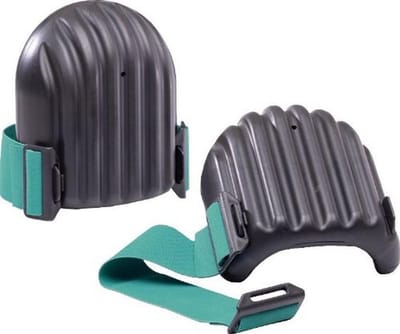 Kniebeschermers - Werkkussens - Bescherming knieën - Comfortband - 200 mm - Zwart/Turkoois
