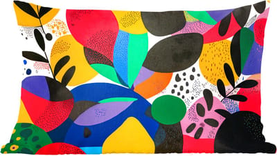 Sierkussens - Kussentjes Woonkamer - 60x40 cm - Vormen - Stippen - Kleurrijk
