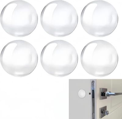 Deur Stopper Set - Muur Beschermer - Deur Klink Demper - Zelfklevend Zacht - 40 x 8 mm - Transparant