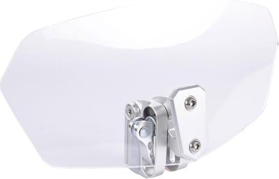Universele Motorwindscherm Verhoging Clip-on Deflector Transparant 260x125mm