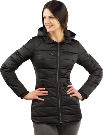 Versano Jenny Dames Slim Fit Winterjas M - Zwart