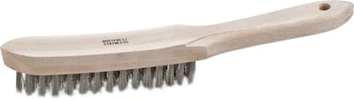 Sorex Staalborstel met 4 rijen draad - RVS - stalen haren - 27 cm - roestborstel - schoonmaken