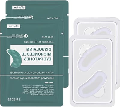 Dissolving Microneedle Oogpads voor Donkere Kringen en Vermoeide Ogen - 2 Paar Herstel en Hydratatie