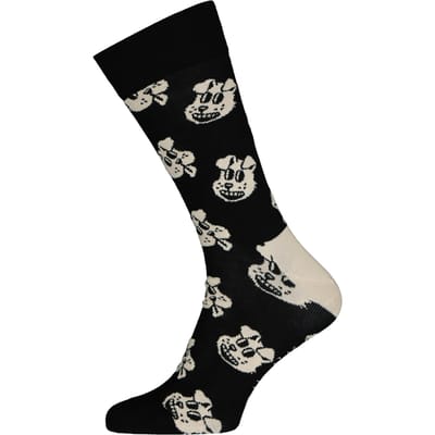 Happy Socks Noviteit Kleurige Heldere Katoenmix Hondensokken - Zwart