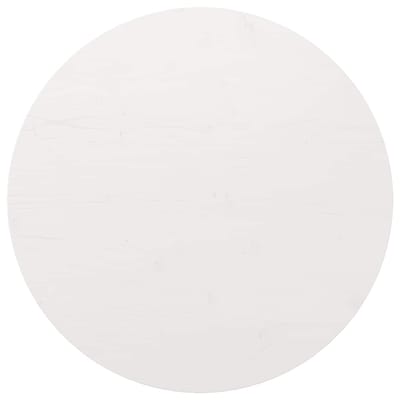 vidaXL - Tafelblad - Ø90x2,5 - cm - massief - grenenhout - wit