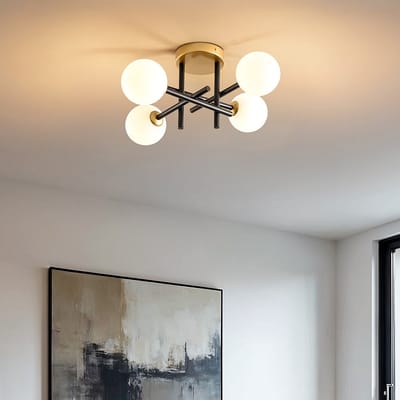 Plafondlamp Caleb, 4-lichts