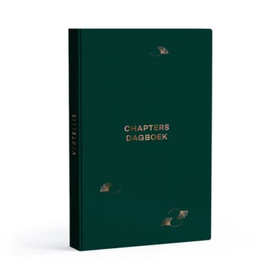Vertellis Chapters - Dagboek voor Volwassenen - Notitieboek en Journal voor Zelfreflectie en Mindfulness - Invulboek met Reflectievragen - Hardcover Donkergroen