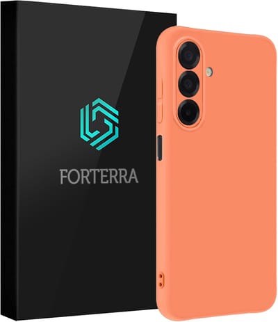 Hoesje Geschikt voor Samsung Galaxy A26 - Sterk & Shockproof - Siliconen Case - Hoes Cover - Perzik