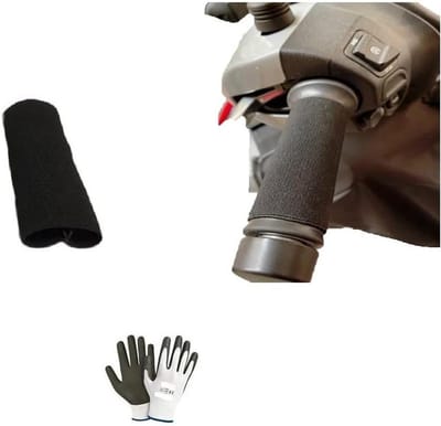 Stuurgreep Hoezen - Handvat Covers - Motorfiets Comfort - Antislip Grip - 98 cm - Zwart