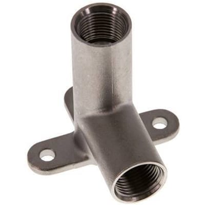 G 3/8'' RVS Muurplaat 2-weg Luchtdoorvoer 16 Bar - FL2-F-SH-038G