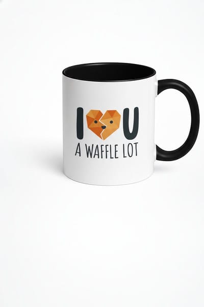 Mok I Waffle You A Lot | Grappige Wafel Liefdesmok | Uniek Cadeau