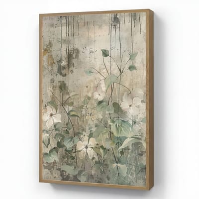 Wandlamp 60x90 cm - Oplaadbaar - Bloemen - Bladeren - Abstract - Modern - Wandlampen binnen woonkamer - Slaapkamer lamp - Decoratieve nachtlamp - Vloerlamp draadloos