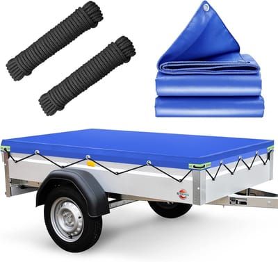 Waterdichte Aanhangerzeil met Spanbanden - Geschikt voor Diverse 201x108 cm Trailers